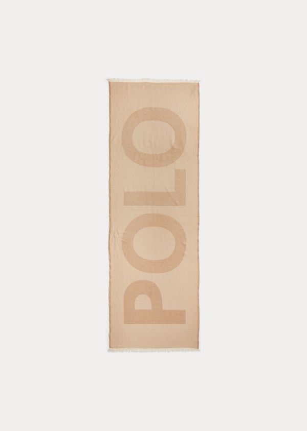 Women's Polo Ralph Lauren Fringe Cotton Scarf | 423768KEM